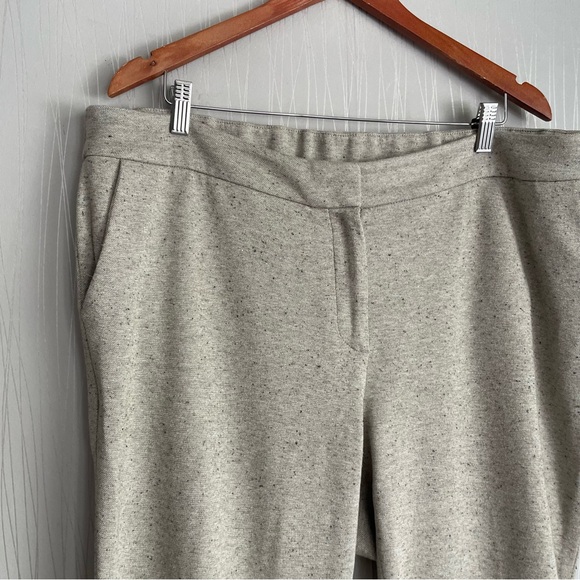 Talbots Marled Gray Soft Knit Cuffed Pants Womens Size 2X Petite - Picture 4 of 9